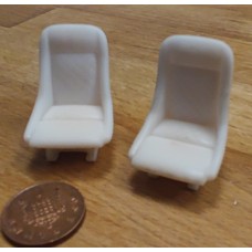 Bucket seats  large quilted 1/24 1 pair