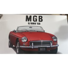 Mgb roadster chrome bumper 1/24 aoshima 