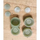 Lotus Cortina deep dish rims (4) 17mm dia