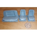 60s 70s seats 2 front 1 rear 1/24