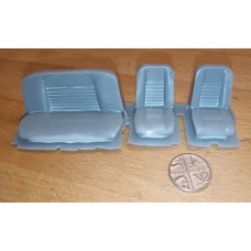 60s 70s seats 2 front 1 rear 1/24